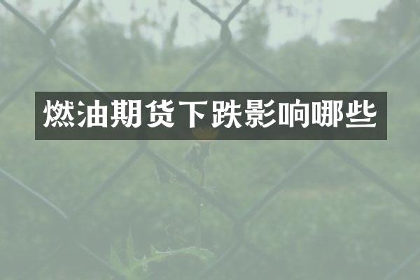 燃油期货下跌影响哪些