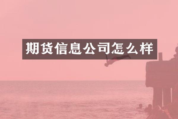 期货信息公司怎么样