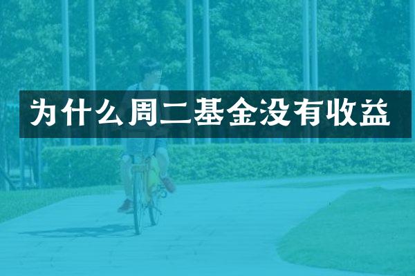 为什么周二基金没有收益