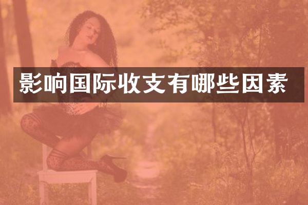 影响国际收支有哪些因素