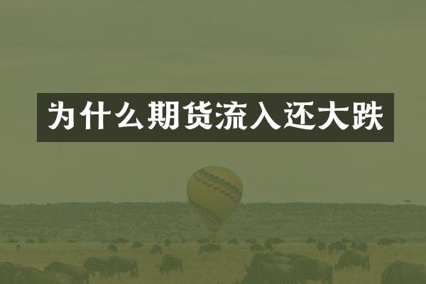 为什么期货流入还大跌