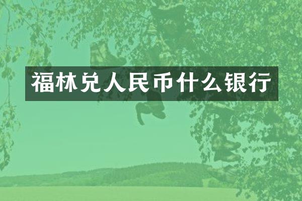 福林兑人民币什么银行