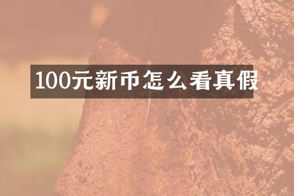 100元新币怎么看真假