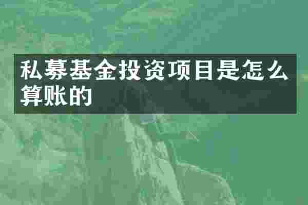 私募基金投资项目是怎么算账的