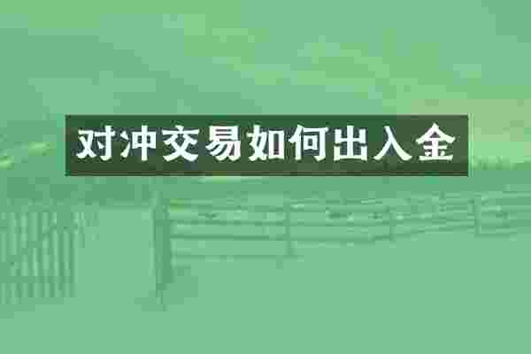 对冲交易如何出入金