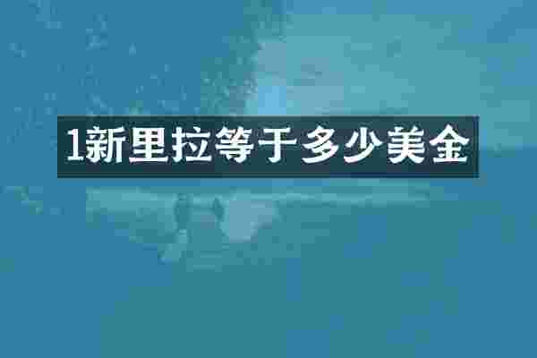 1新里拉等于多少美金