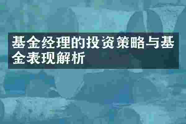 基金经理的投资策略与基金表现解析