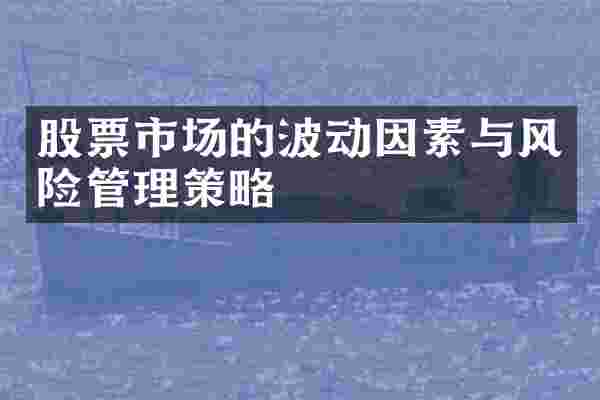 股票市场的波动因素与风险管理策略