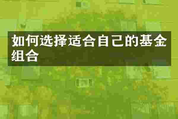如何选择适合自己的基金组合