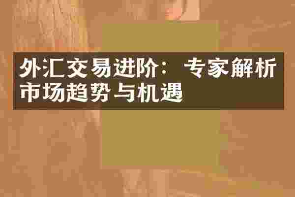 外汇交易进阶：专家解析市场趋势与机遇