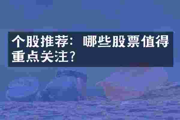 个股推荐：哪些股票值得重点关注？