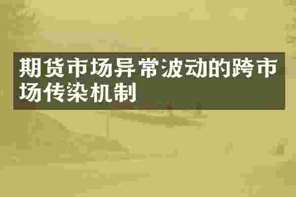 期货市场异常波动的跨市场传染机制