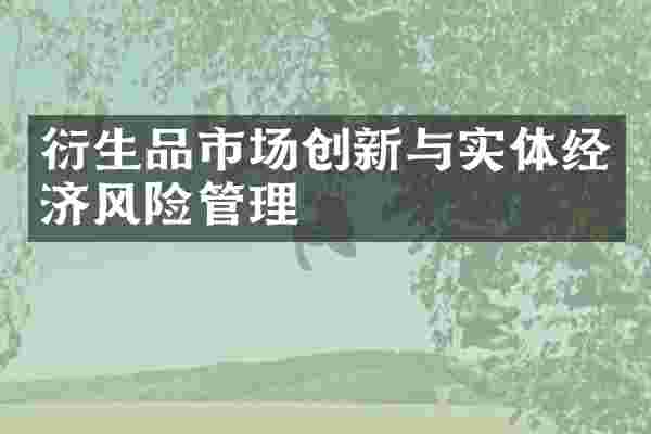 衍生品市场创新与实体经济风险管理
